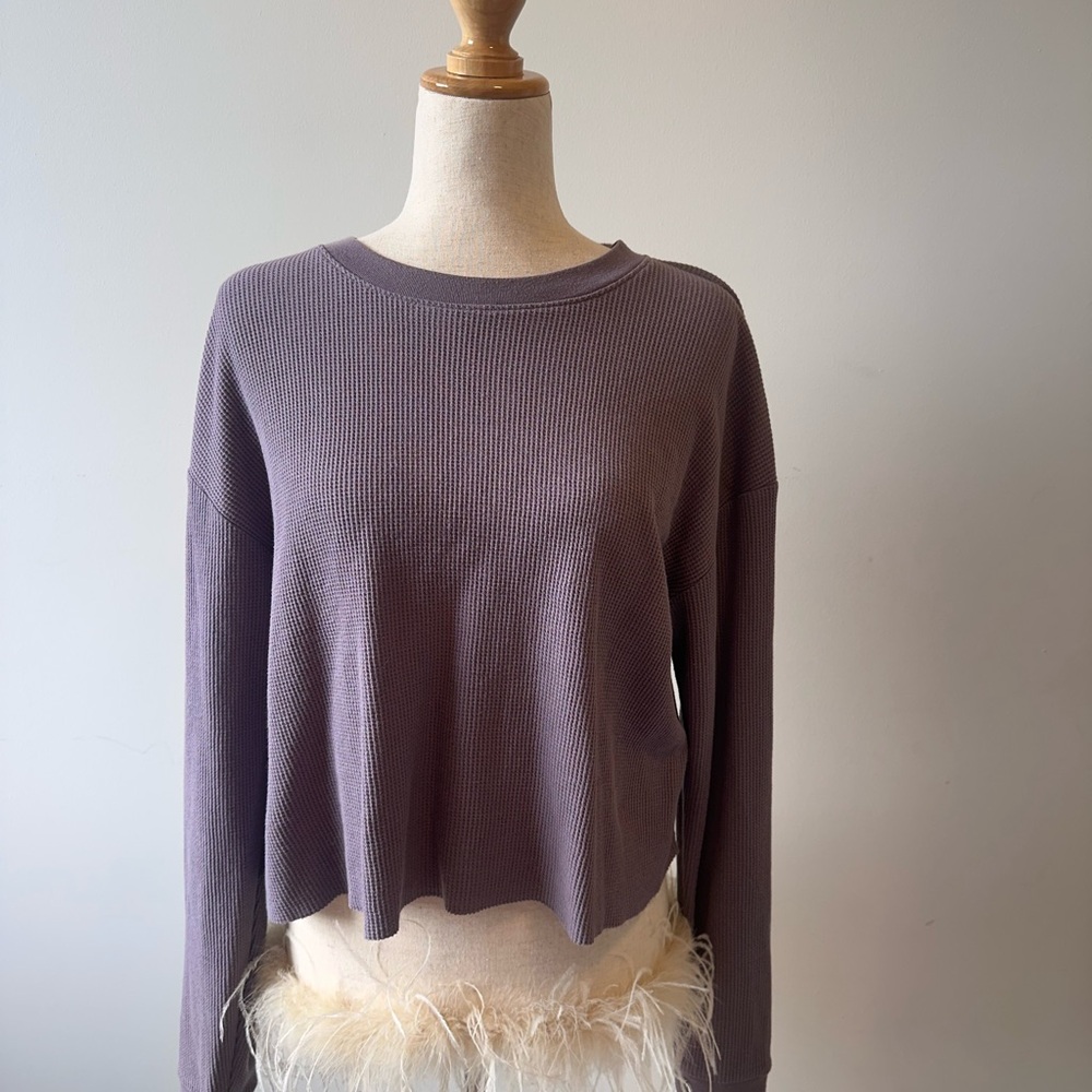 Women's Purple Long Sleeve Top